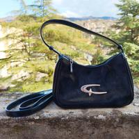 Borsetta nera con dettaglio argento