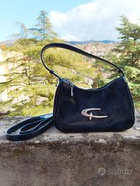 Borsetta nera con dettaglio argento