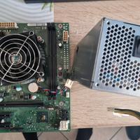 scheda madre + processore + alimentatore 
