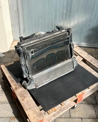 Radiatore intercooler ventola bmw e46 320d 136cv