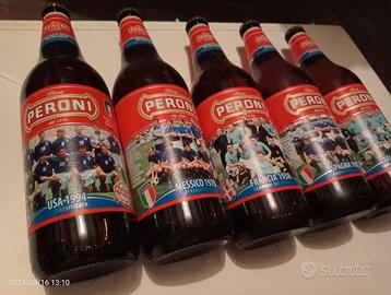 Bottiglie di birra Peroni Mondiali di calcio