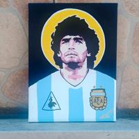 Tele dipinte a mano 20x25cm tema Napoli