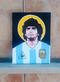 Tele dipinte a mano 20x25cm tema Napoli