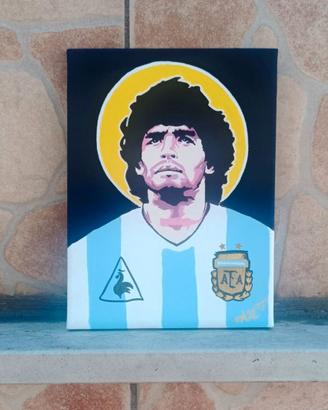 Tele dipinte a mano 20x25cm tema Napoli