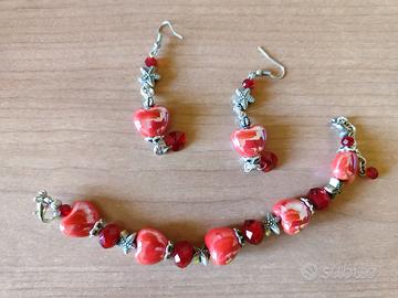 braccialetto e orecchini coordinati (bigiotteria)