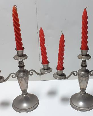 Candelabro metallo vintage 