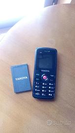 Telefono cellulare Yakota E58 GSM/GPRS rosso/nero