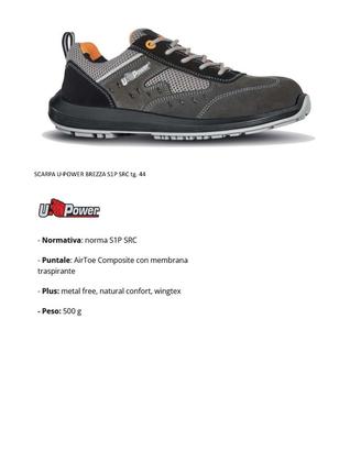 scarpe U-Power BREZZA S1P tg. 44