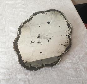 Antico Specchio vassoio XIX sec guantiera sagomata