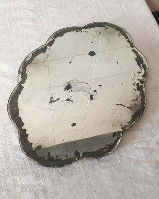 Antico Specchio vassoio XIX sec guantiera sagomata