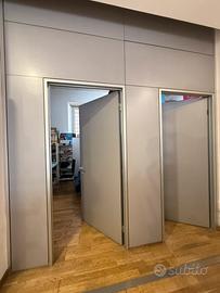 Parete divisoria modulare 2porte smontabile