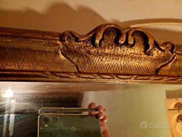 specchio grande rettangolare in legno cornice ioro