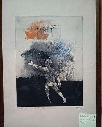 ACQUAFORTE QUADRO ENDRE SZIRAKI 59X42