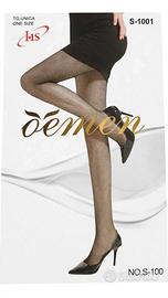 12 Collant Donna a Rete Neri taglia unica 18€