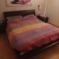 letto matrimoniale contenitore + 2 comodini 