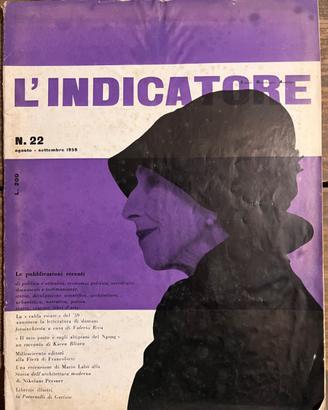 Rivista L’indicatore n 22 1959