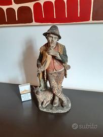 Presepe napoletano Pastore terracotta antico cm 39