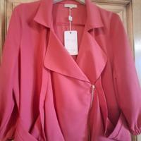 Giacca Biker ARTIGLI Rosa Corallo -