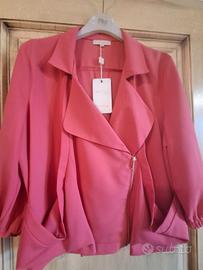 Giacca Biker ARTIGLI Rosa Corallo -