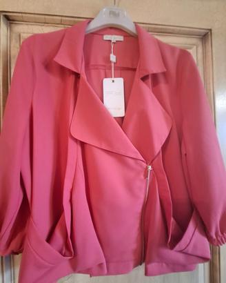 Giacca Biker ARTIGLI Rosa Corallo -