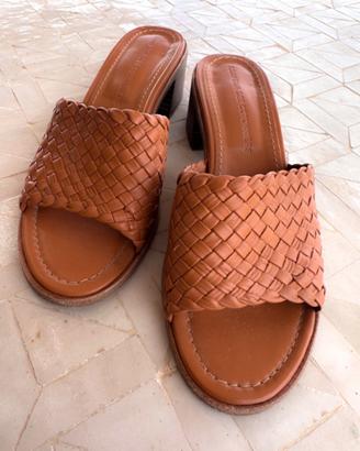 Sandali intrecciati Comptoir des Cotonniers, pelle