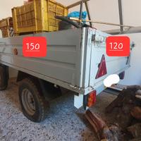 Carrello per auto appendice(ha la targa dell'auto)