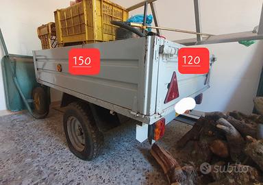 Carrello per auto appendice(ha la targa dell'auto)