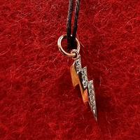 Dodo charm ciondolo Fulmine con diamanti 