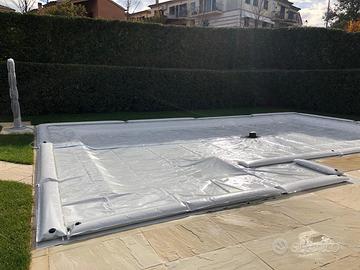 Copertura PISCINA 10x5 mt + scala 2,45x1.30 +POMPA
