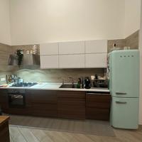 Cucina Ikea ccon frigo Smeg