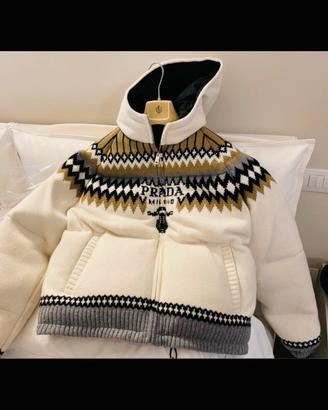 prada uomo piumino cachemire giaccone inverno