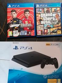 PS4 + 2 JOESTICK ORIGINALI + GTA 5 - F1
