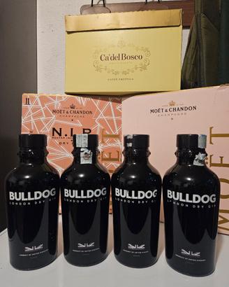 Gin vuoti bulldog 4 pezzi 