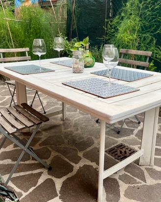 Tavolo 4/6 posti GIARDINO TERRAZZO ESTERNO Legno