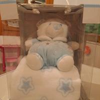 copertina + orsetto x neonato