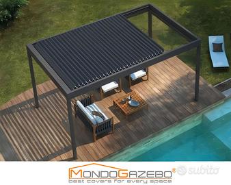 Pergola bioclimatica impacchettabile retrattile