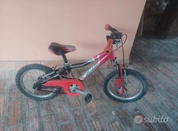 bici bambino rossa 16"