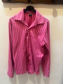 Camicia Armani Jeans vintage rosa a righe