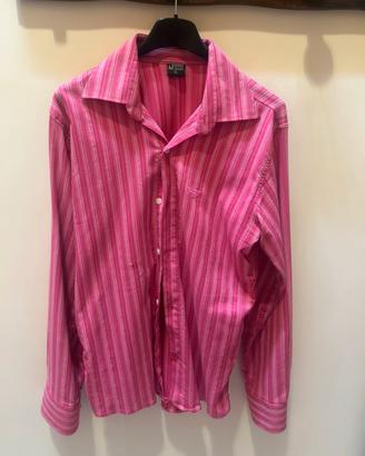 Camicia Armani Jeans vintage rosa a righe