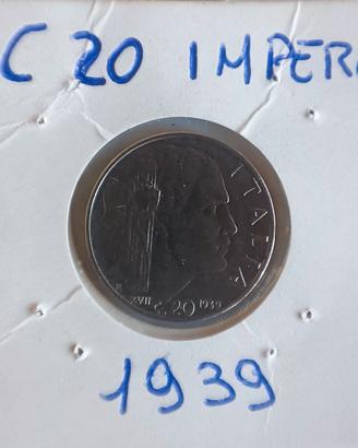 20 centesimi "IMPERO" 1939