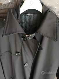 Trench nero uomo 