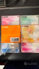 10 Mini Disc Minidisc TDK COLOR 80Min sigillati