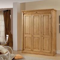 Armadio 3 ante rustico x camera letto di montagna