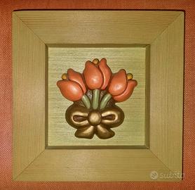 Thun originali Quadro Tulipani Gatti e Portafoto