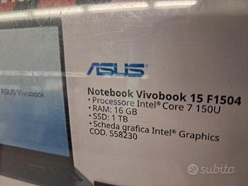 Pc  Asus Vivobook F1404,  nuovo e ancora imballato