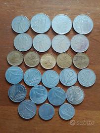 Kit di 25 monete lire vari anni
