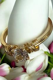 Anello Donna Taglia 10 con Zirconia Sintetica