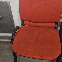 Sedie da ufficio rosse