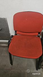Sedie da ufficio rosse