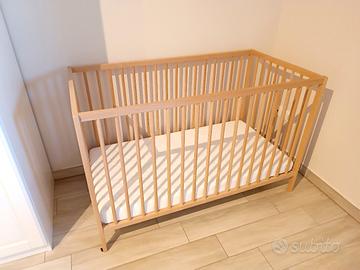 Lettino ikea Sniglar + Materasso Skonast + paracol